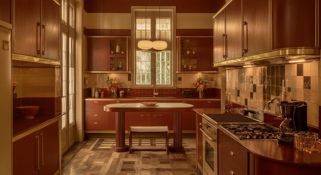 Art Deco Kitchen: Glamorous Designs & Decor