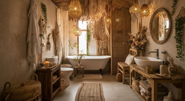Bohemian Bathroom Bliss: Decor & Essentials