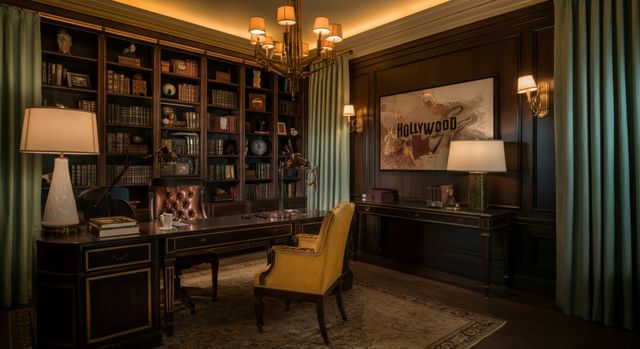 Hollywood Regency Home Office: Glamorous Workspaces