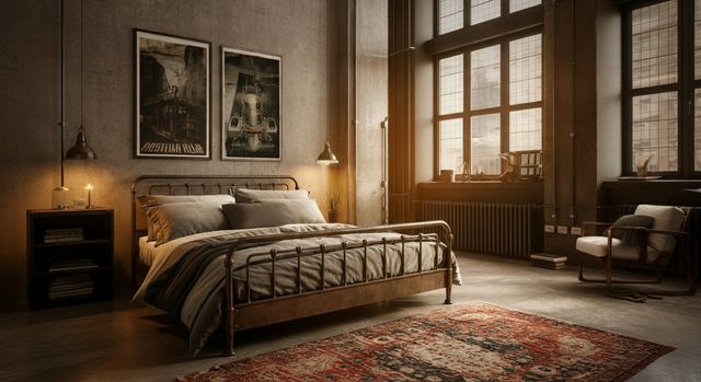Industrial Bedroom Ideas: Raw & Refined