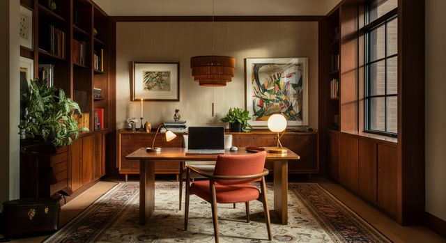 Mid Century Modern Home Office: Style & Products