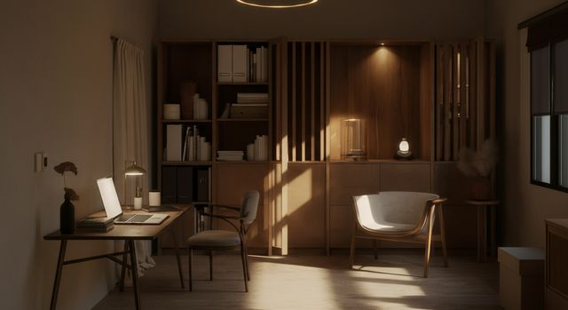Minimalist Home Office: Clean & Focused Design