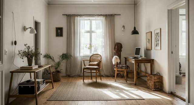 Scandinavian Home Office: Minimalist Workspace