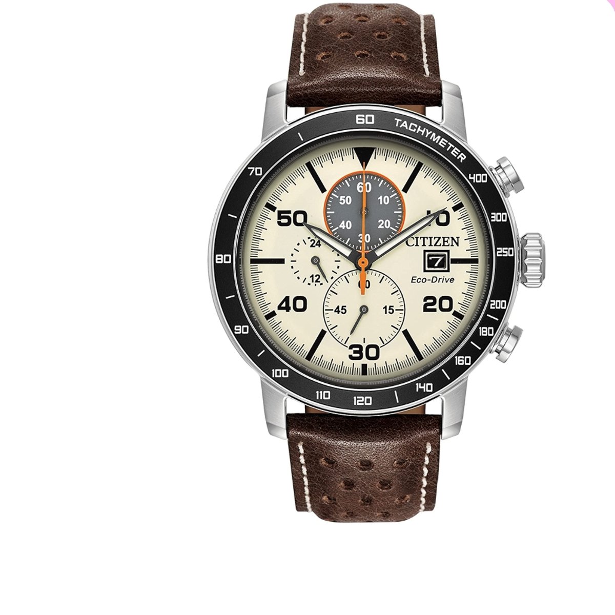 Citizen Men's Eco-Drive Weekender Brycen Chronograph Watch in Stainless Steel